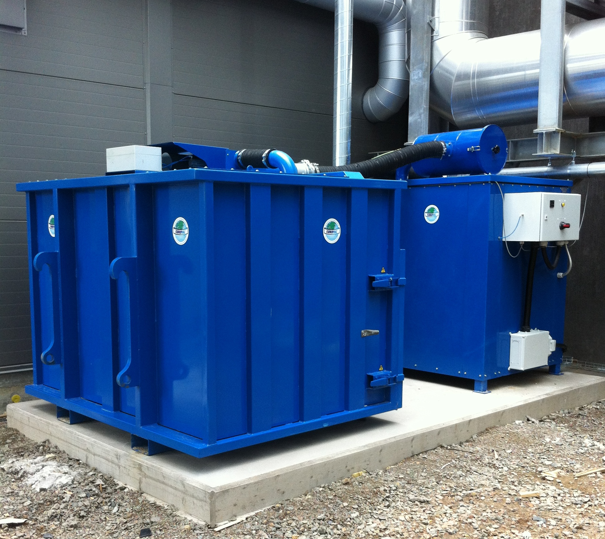 37kW 3m3 filtercontainer hjullastare